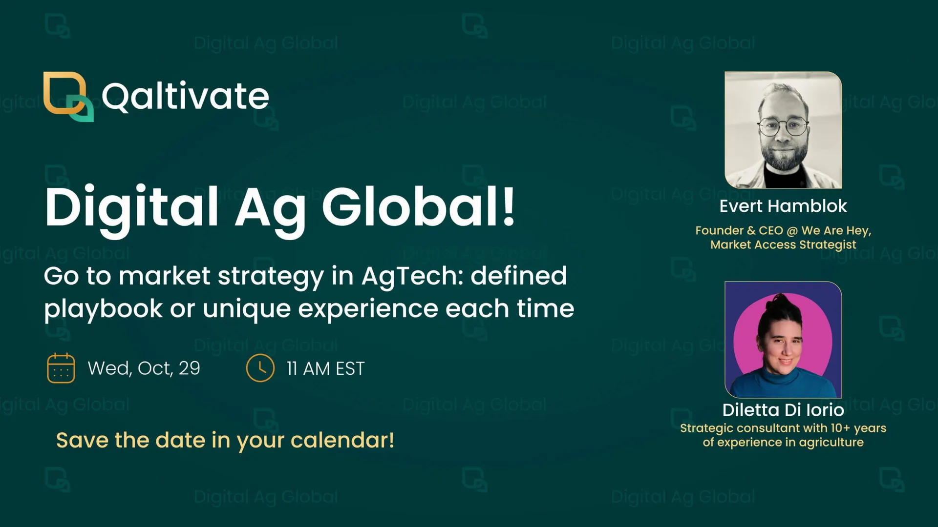 Go to market strategy, digital ag global
